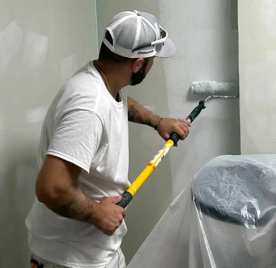Residential painter working