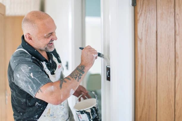 Brush Boss painter preparing a Perth home for painting
